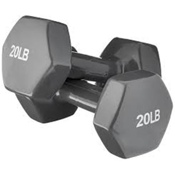 NEW BASICS VINYL COATED 2 PAIR DUMBBELLS 9,1KG