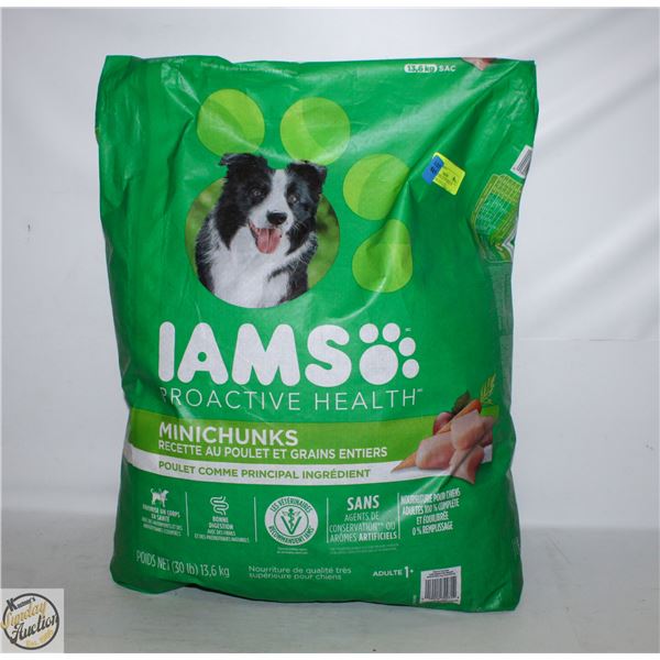 30LB IAMS PROACTIVE HEALTH MINICHUNKS DOG FOOD