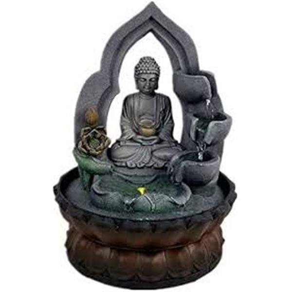 BRAND NEW BUDDHA TABLETOP WATERFALL FOUNTAIN