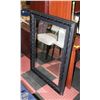 Image 1 : LARGE BLACK ORNATELY FRAMED MIRROR 32.5" X 44.5"