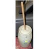 Image 1 : ANTIQUE MEDALTA MEDICINE HAT BUTTER CHURN CROCK