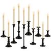 Image 1 : BRAND NEW SET OF 10 BLACK CANDLESTICK DECORATIONS