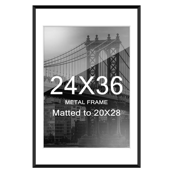 BRAND NEW HOMSO 24 X 36" POSTER FRAME BLACK