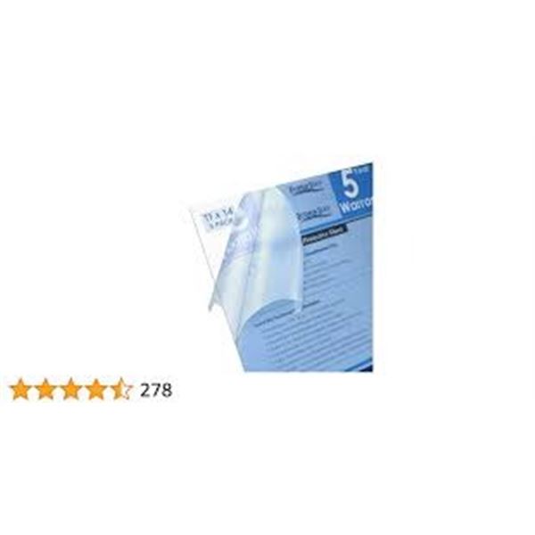 NEW WITH BOX ICONA BAY 5CT 24 X 36" CLEAR PLASTIC