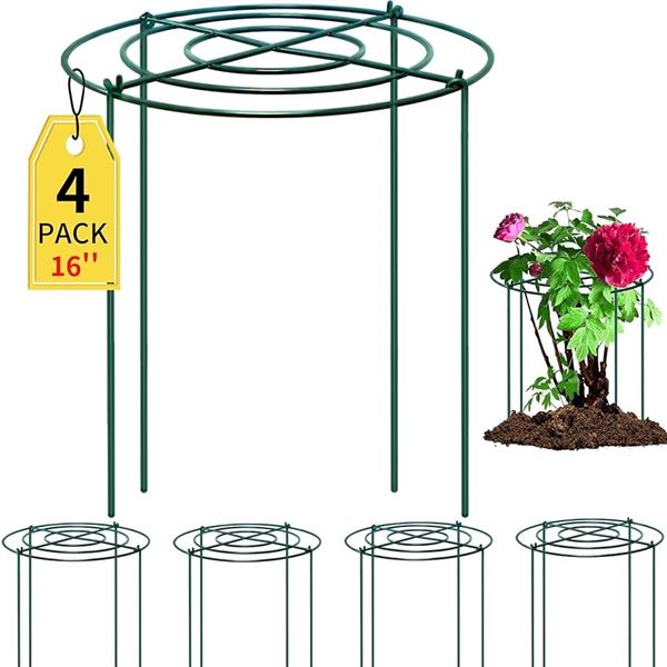 NEW 4PK PEONY CAGE 16" FOUR LEG