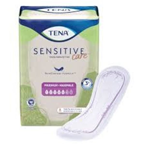 NEW 64 PADS TENA SENSITIVE CARE MAXIMUM