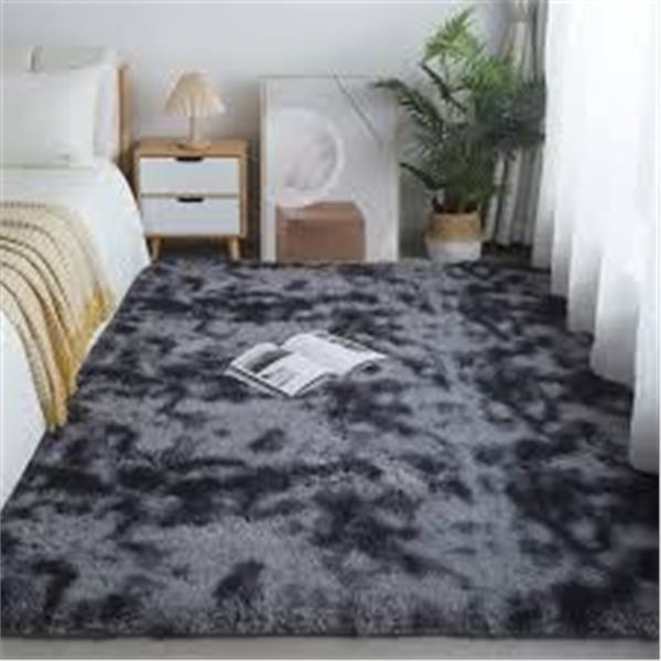 NEW GERBIT SOFT FLUFFY 8 X 10FT PLUSH AREA RUG GRE