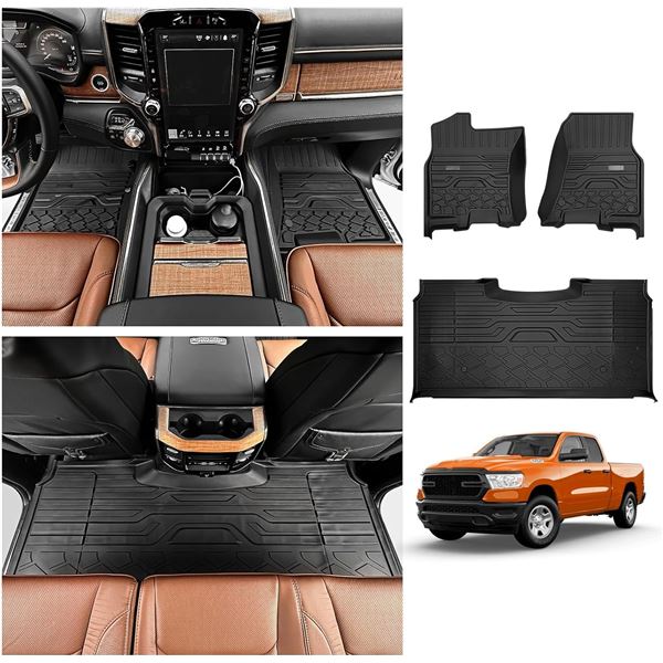 NEW JTYZSM FLOOR MATS FOR 19-25 DODGE RAM CREW CAB