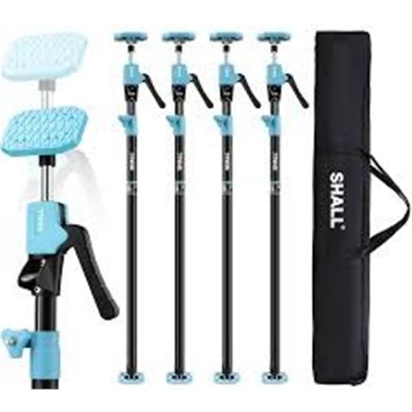 NEW SHALL 4PK TELESCOPIC QUICK SUPPORT POLES W BAG