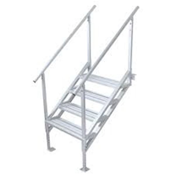 NEW EXTREME MAX 4-STEP DOCK STAIRS W/RAILING