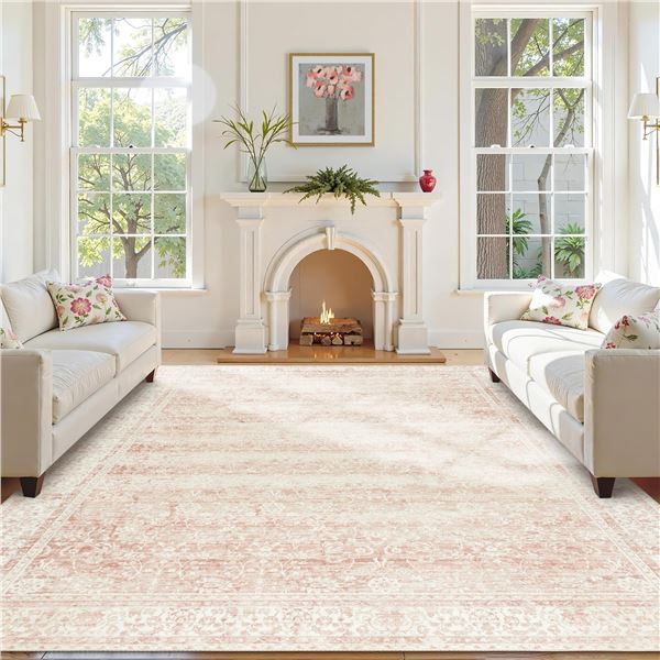 NEW WITH BOX BILEEHOME 9 X 12FT PINK RUG
