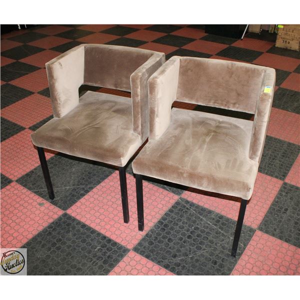 2 SHOWHOME FLOOR MODEL SUNPAN LENORA DINING CHAIRS