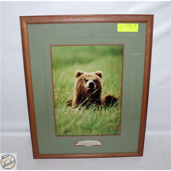 ISAIAH 40:28 WILDLIFE PICTURE 16X21"