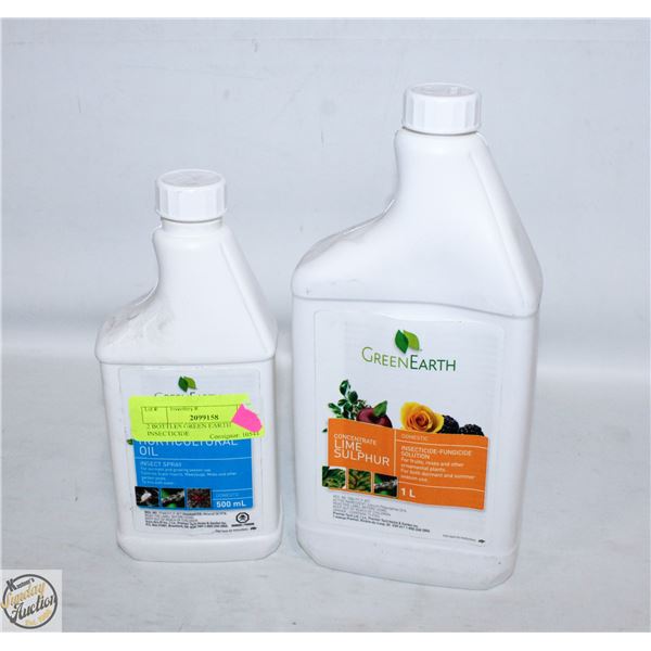 2 BOTTLES SULPHUR/INSECTICIDE (1 PARTIAL 1 FULL)