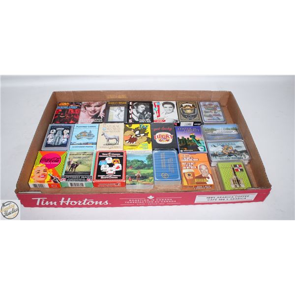 LARGE LOT OF SEALED/UNUSED PLAYING