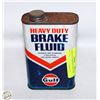 Image 1 : VINTAGE GULF BRAKE FLUID CAN WITH CONTENTS