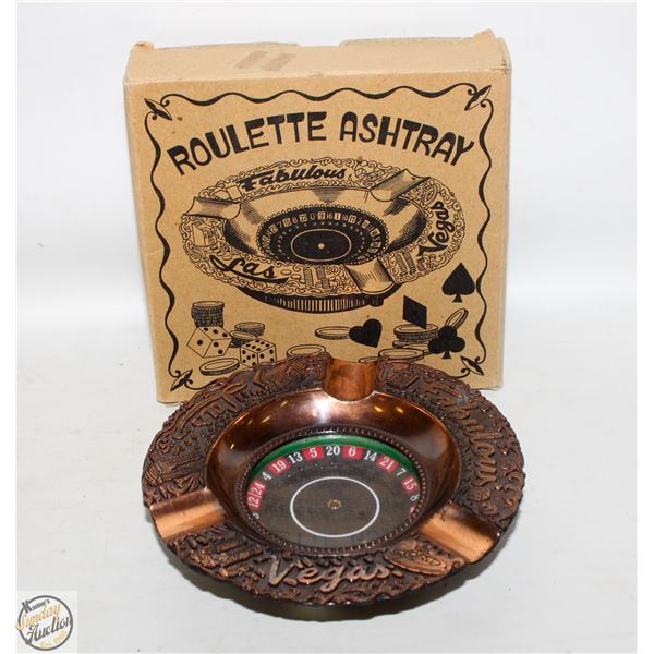 VINTAGE ROULETTE WORKS  ASHTRAY