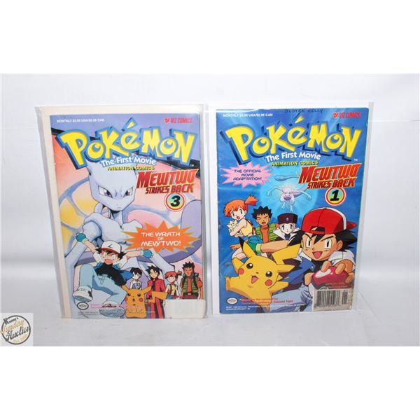 LOT OF 2 POKEMON COMICS