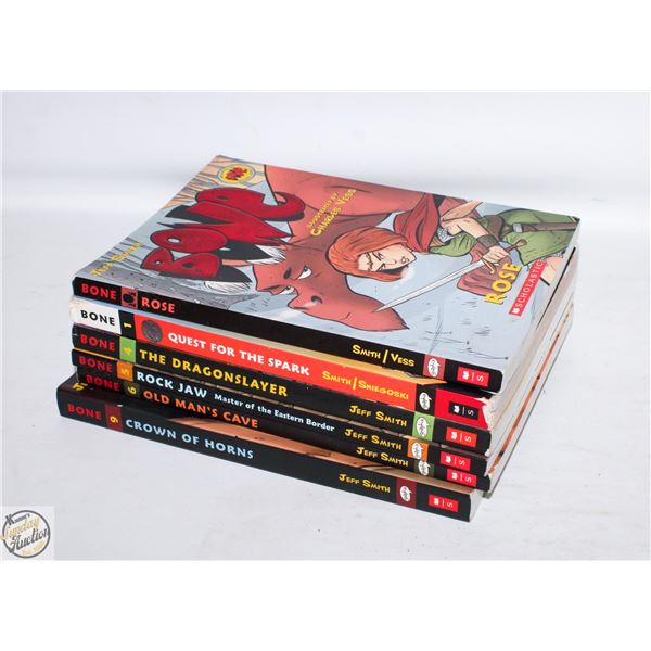LOT OF BONE GRAPHIC NOVEL COMICS