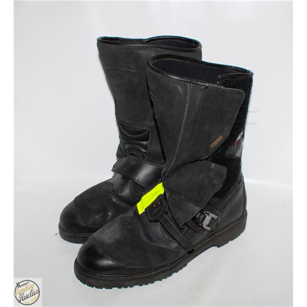 SIDI LEATHER MOTORBIKE RIDING BOOTS SIZE 11.5