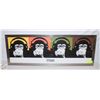 Image 1 : STEEZ FRAMED ART THINKING MONKEYS WITH