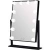 Image 1 : NEW BLACK 12 BULB LED MIRROR LIGHT