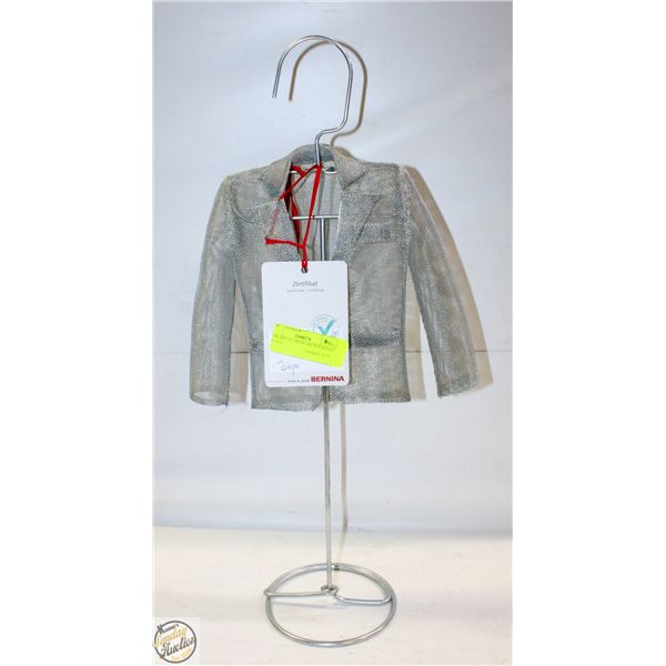 ESTATE EARRING/JEWELRY HOLDER METAL MESH WITH A