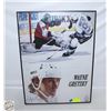 Image 1 : VINTAGE FRAMED WAYNE GRETZKY DISPLAY 18" X 25"