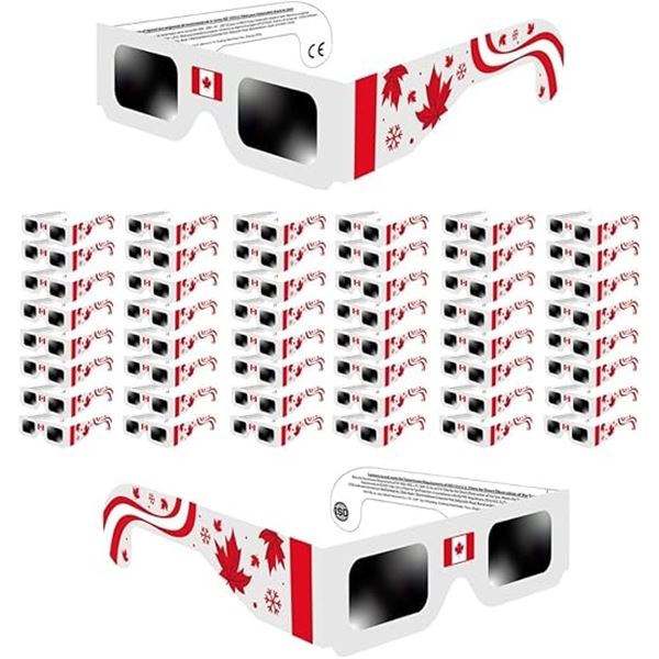 NEW W BOX 2000 CANADA STYLE SOLAR ECLIPSE GLASSES