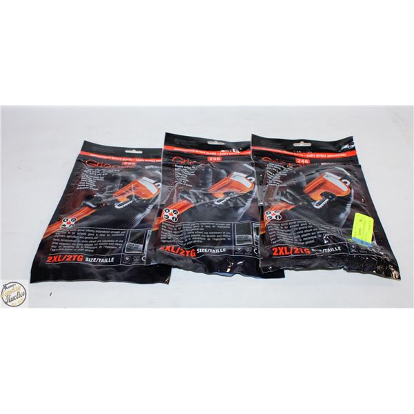 (3)X10PKS GLOVES BDG GRIPPAZ NITRILE MECHANIC