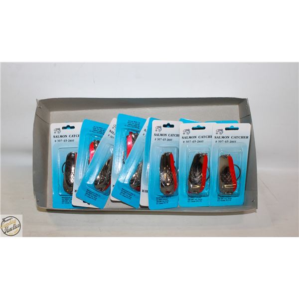 12 NEW PIKE/SALMON FISHING HOOKS