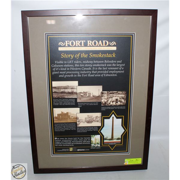 HISTORIC FORT ROAD PICTURE 18 INCHES X 24 INCHES