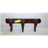 Image 1 : ELEPHANT WOOD CARVED HAT/COAT RACK-ESTATE