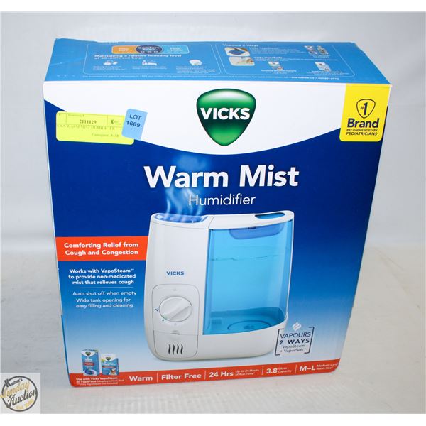 VICKS WARM MIST HUMIDIFIER