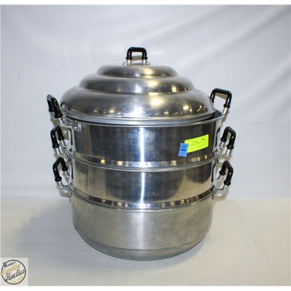 3 TIER STEAMER (LARGE)