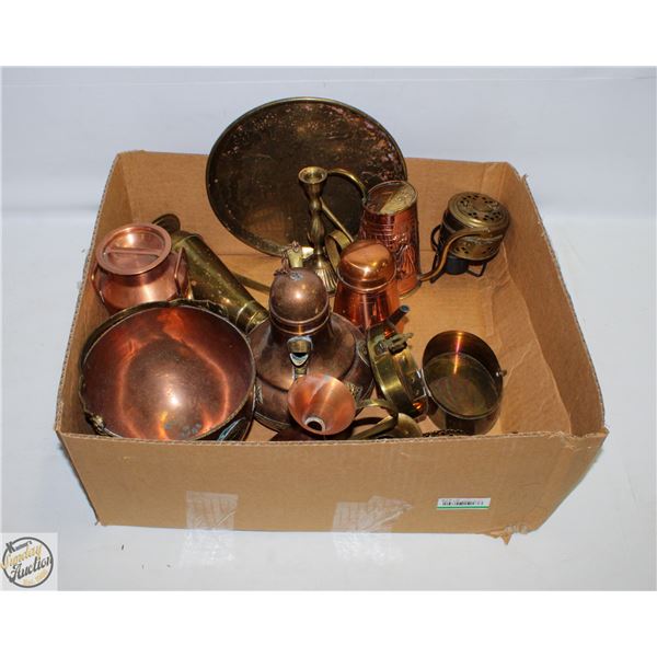ESTATE LOT OF COPPER DECOR VARIOUS