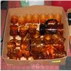 Image 1 : ESTATE LOT OF VARIOUS AMBER GLASS