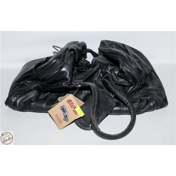 NEW BUGATTI GENUINE LEATHER LARGE CARRY ON BAG