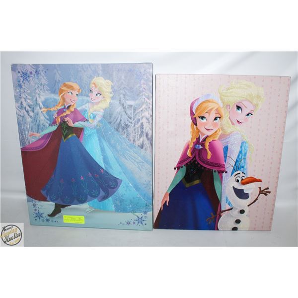 2 X ELSA + ANNA ART CANVAS'