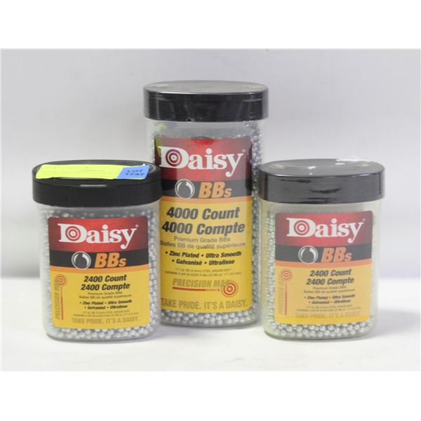 DAISY BB'S 4000 COUNT & 2-2400 COUNT