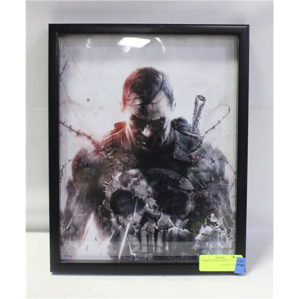 FRAMED PUNISHER PRINT - 11" X 17"