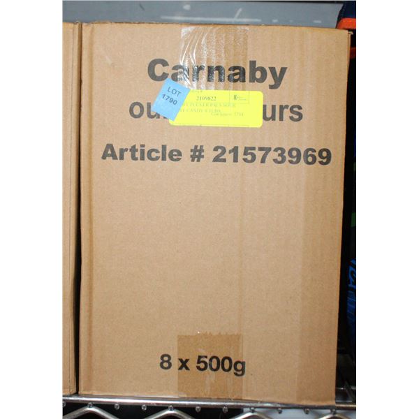 CARNABY PUCKER PALS SOUR GUMMIE CANDY 8 TUBS