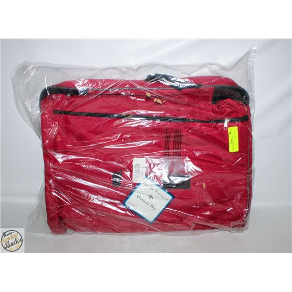 NEW RED GARMENT BAG