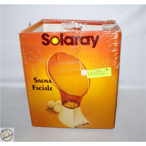 VINTAGE SOLARAY SAUNCA FACIALE MACHINE IN BOX