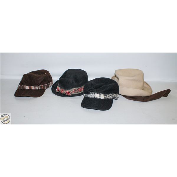 ESTATE LOT OF VARIOUS STYLE HATS