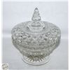 VINTAGE STARBURST CANDY DISH WITH POINTED LID