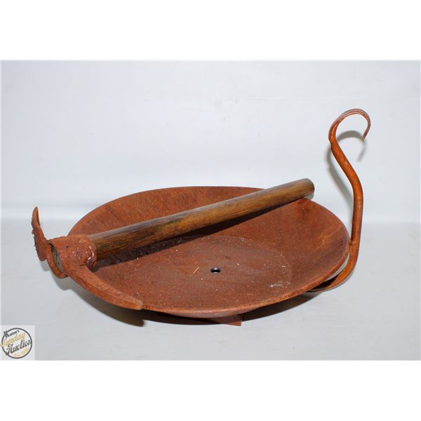 RUSTIC MINER PICK AXE-WITH PA N DECORATION