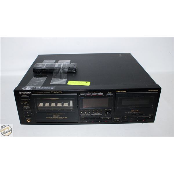 VINTAGE PIONEER CT-WM77R CASSETTE PLAYER WITH REMO