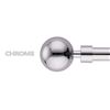 Image 1 : BRAND NEW 3/4" SINGLES CURTAIN ROD CHROME 48-84"