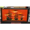Image 1 : VINTAGE 1970 PAINTING SPANISH SHIPS BY NIA HAU